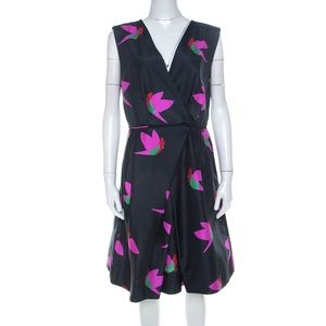 Marc by Marc Jacobs- Blue Night Bird taffeta dress